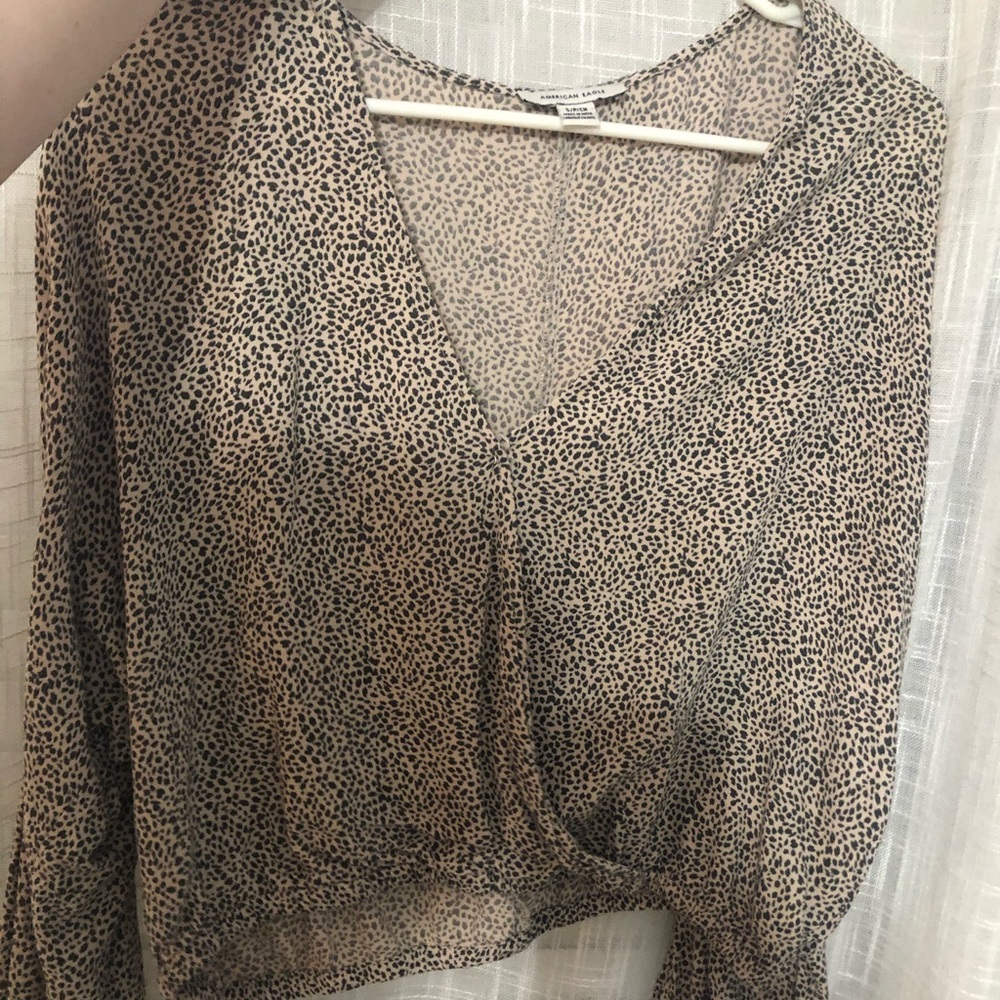Dalmatian print long sleeve blouse  🐶